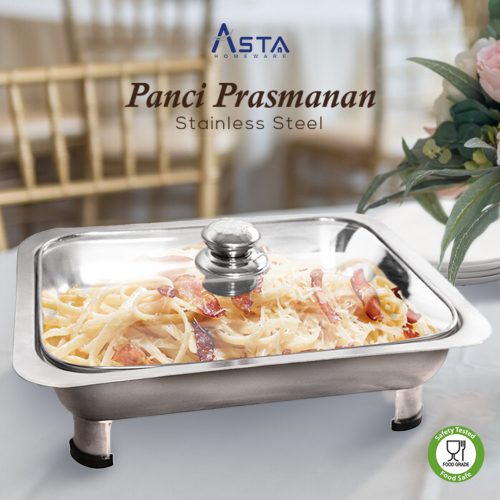 Asta Prasmanan Stainless Steel - Fast Food Dish Square