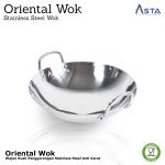 Asta Wajan Stainless Steel Oriental Wok 36 cm