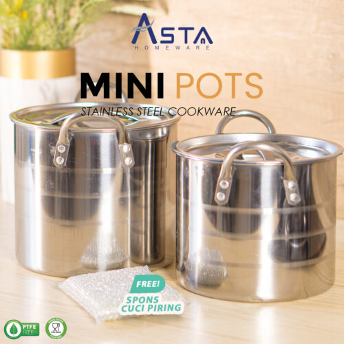 Asta Panci Stainless Steel Food Grade Mini Pots