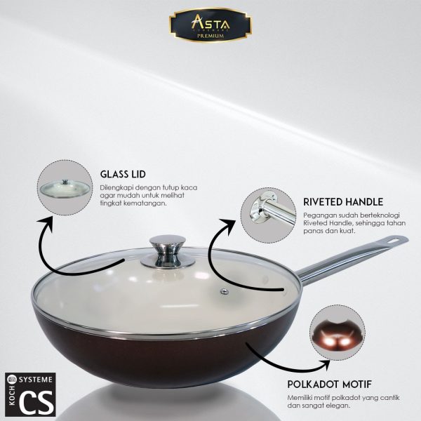 Ceramic Coating Wok Pan CS KochSysteme