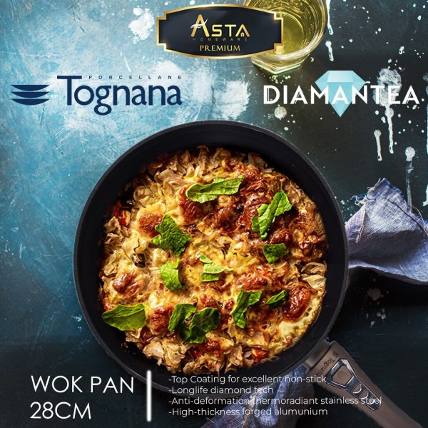 Wok Pan Diamantea Tognana 28 CM - Asta Premium