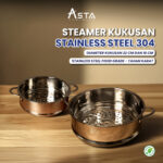 Asta Kukusan Stainless Steel Mpasi Steamer Food Grade 16 cm