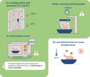 Defrosted Frozen Food