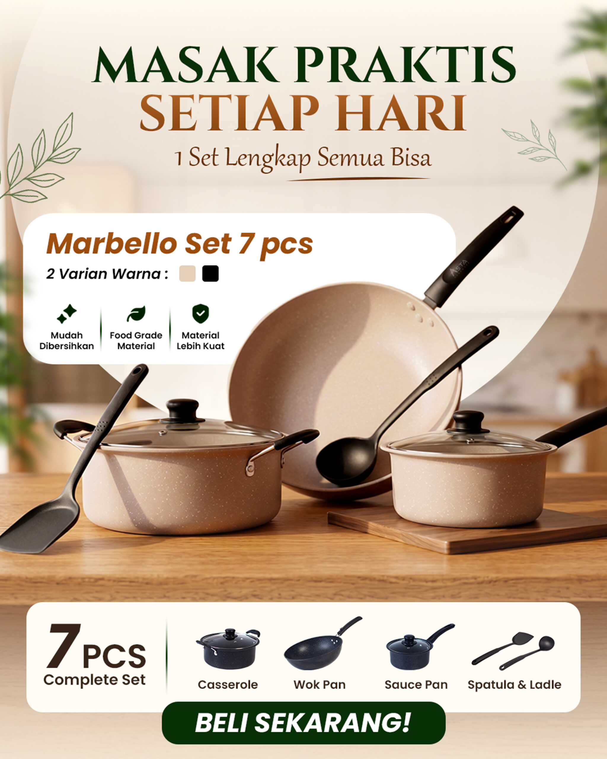 Panci Masak Asta Homeware Set Lengkap